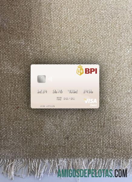 Cartão de débito Visa do Banco das Ilhas Filipinas das Filipinas Photolook Front modelo